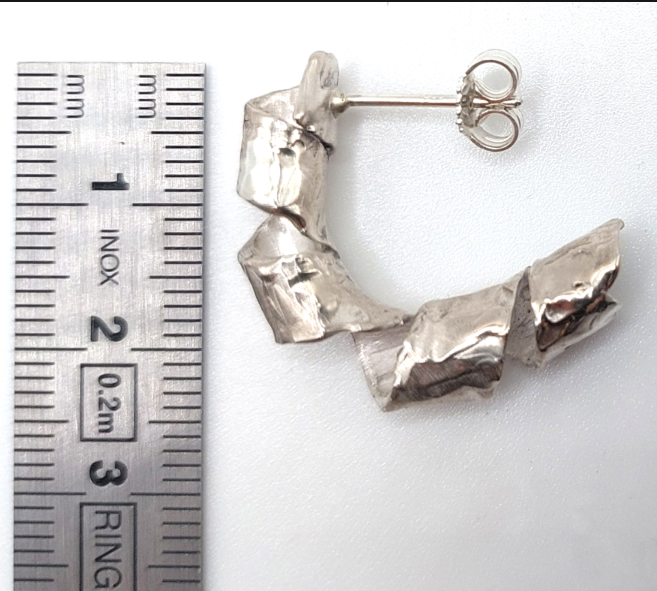 Orecchini velluto grandi, argento 925