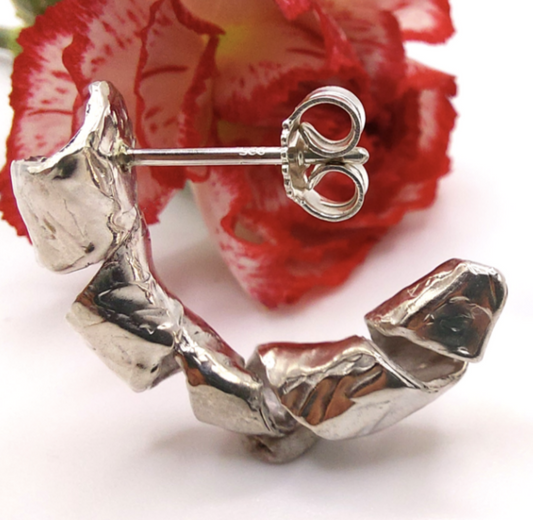 Orecchini velluto grandi, argento 925